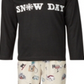 Pijama Família Feminino Combinando Infantil Dia de Neve Conjunto Marrom Tamanho 2T-3T