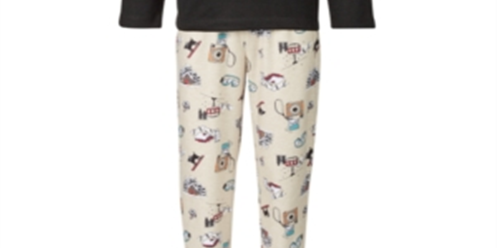 Pijama Família Feminino Combinando Infantil Dia de Neve Conjunto Marrom Tamanho 2T-3T