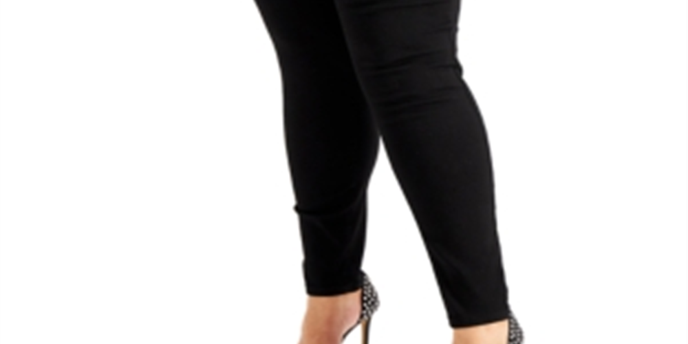 Calça Jeans Super Skinny Essex Feminina da INC International Concepts, Preta, Tamanho Pequeno Pequeno