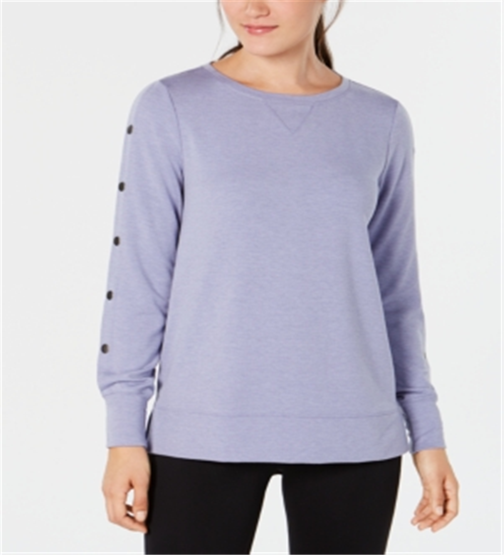 Blusa de corrida fitness feminina Ideology, roxa, tamanho X-S