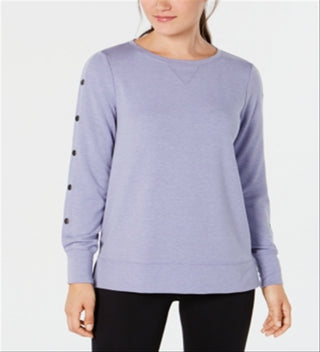Ideology Women's Fitness Running Pullover Top Purple Size X-Small
