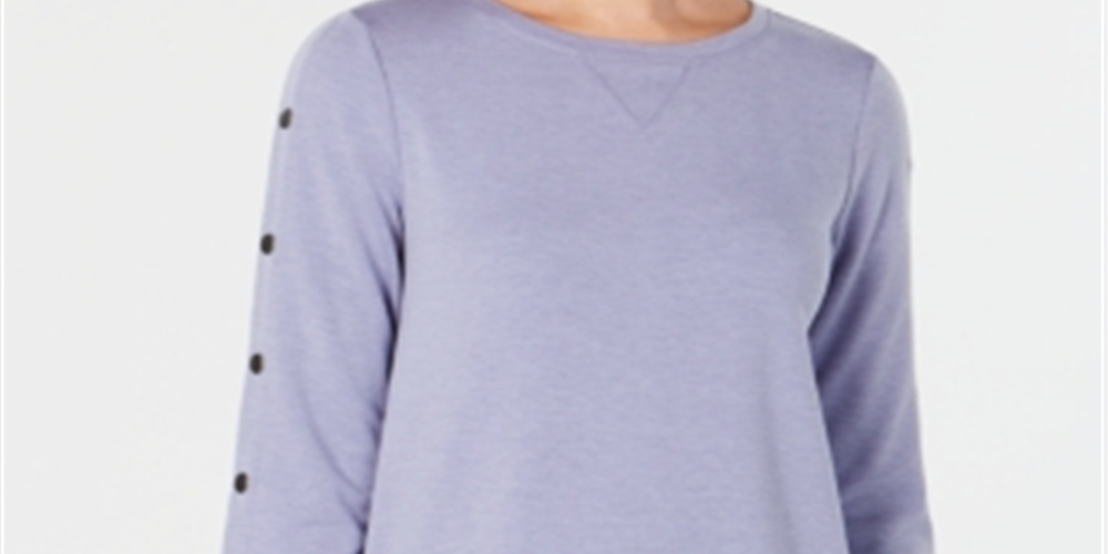 Blusa de corrida fitness feminina Ideology, roxa, tamanho X-S