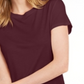 Camiseta feminina lisa com amarração nas costas Maison Jules, vermelha, tamanho médio