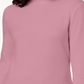 Blusa de gola alta feminina Karen Scott de algodão, rosa, tamanho médio