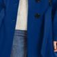 Casaco Madden Girl Junior com cinto e saia azul tamanho grande