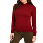 Charter Club Feminino Merino Wool Gola Alta Vermelha Tamanho X-S