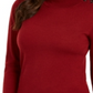 Charter Club Feminino Merino Wool Gola Alta Vermelha Tamanho X-S