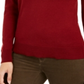 Charter Club Feminino Merino Wool Gola Alta Vermelha Tamanho X-S