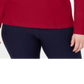 Karen Scott Moletom Esportivo Feminino com Cadarço Vermelho Tamanho P