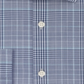 Camisa xadrez slim de abeto masculina Michael Kors, azul, tamanho 16 x 32 x 33