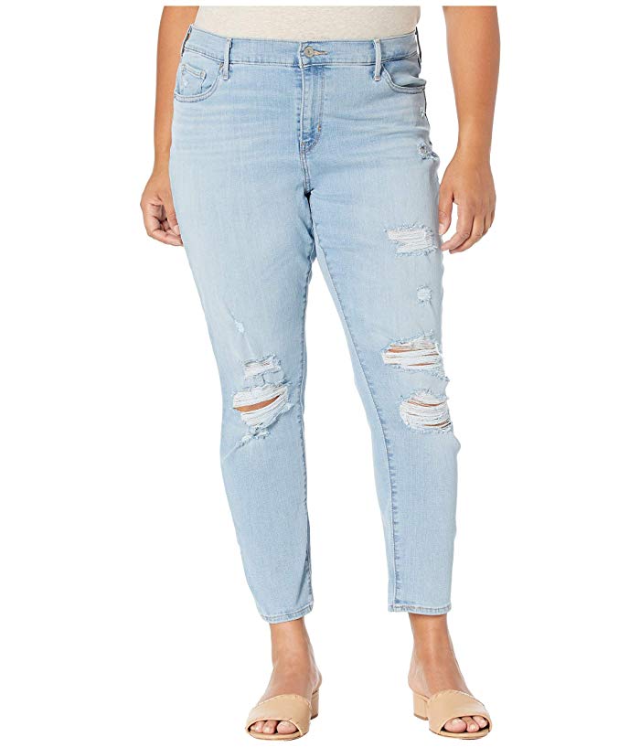 Calça jeans skinny Levi's 711 feminina, azul, tamanho 20W
