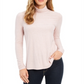 Charter Club Feminino Gola Alta Mesclada Ballet Ribbon Rosa Tamanho Pequeno GG