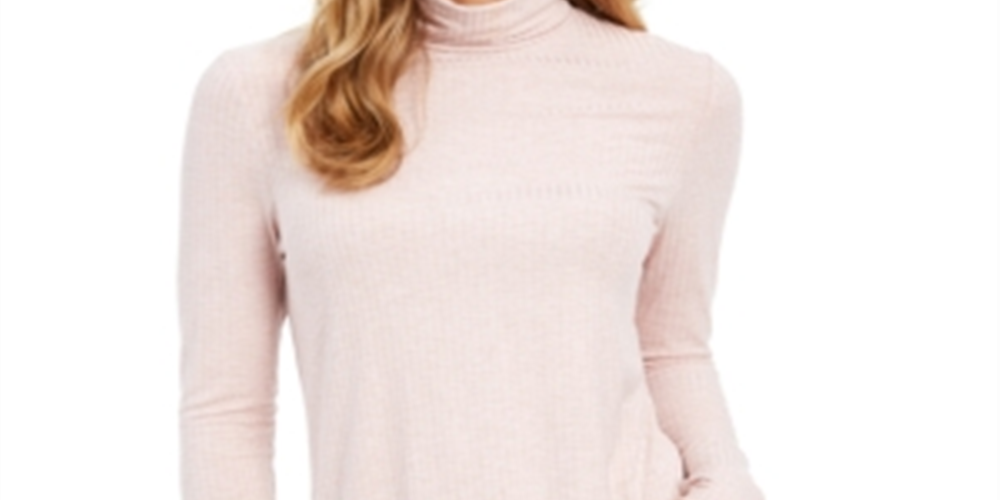 Charter Club Feminino Gola Alta Mesclada Ballet Ribbon Rosa Tamanho Pequeno GG