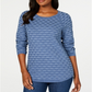 Karen Scott Suéter Texturizado Feminino Azul Tamanho X-S