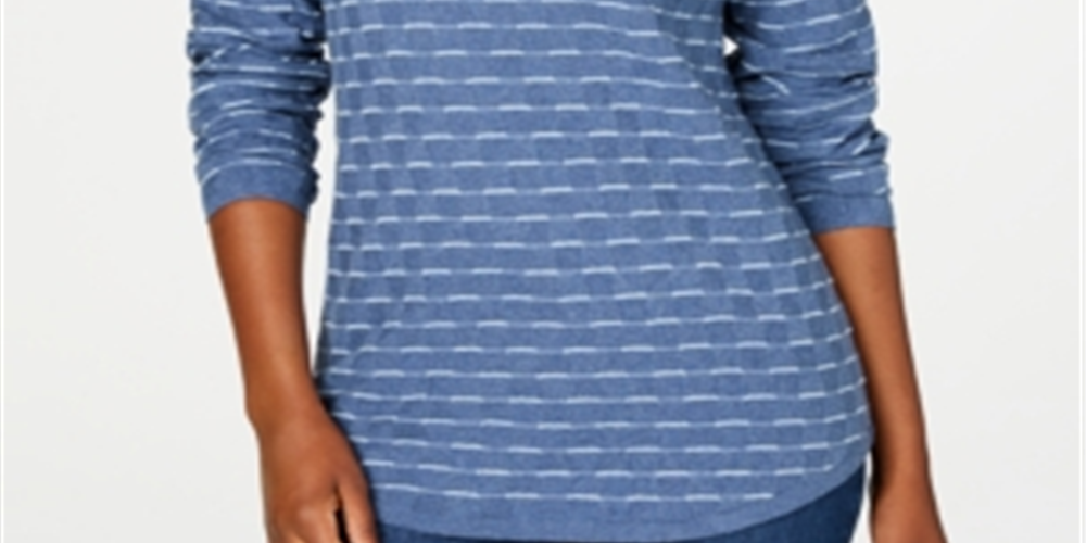 Karen Scott Suéter Texturizado Feminino Azul Tamanho X-S