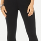 Leggings skinny femininas com acabamento em renda, estilo &amp; co, pretas, tamanho pequeno M