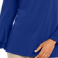 Blusa feminina Charter Club com manga sino e decote em V, azul, tamanho X-G