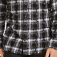 Camisa xadrez desfiada masculina INC International Concepts, branca, tamanho pequeno
