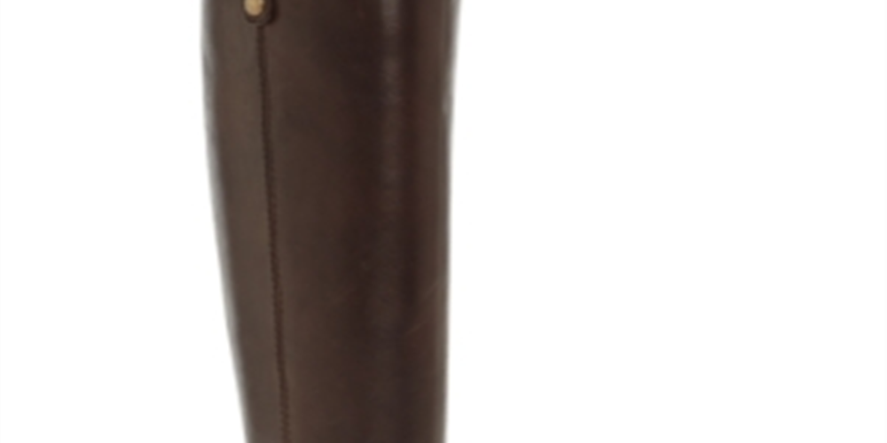 Botas de montaria femininas INC International Concepts Fawne em couro marrom, tamanho 5,5 M