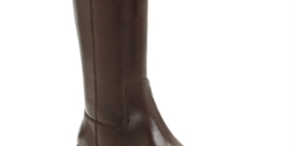 Botas de montaria femininas INC International Concepts Fawne em couro marrom, tamanho 5,5 M