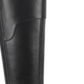 Botas femininas Guss Haydin de couro, bico redondo, cano alto, pretas, tamanho 7 MW