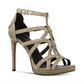 Michael Kors Sandra Leather Peep Toe Feminino Preto Tamanho 9