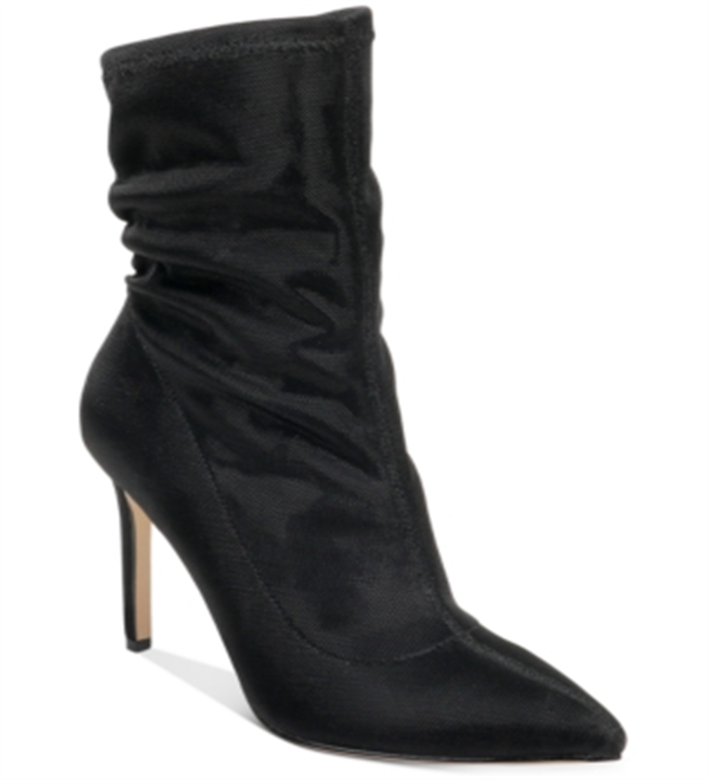 Badgley Mischka Botas femininas Ronnie Fabric bico fino cano médio marrom tamanho 10 M