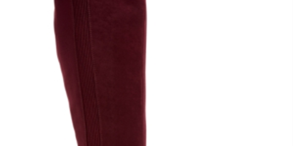 Botas femininas estilo &amp; co Myranda Tall Almond Toe até o joelho, vermelhas, tamanho 5 M