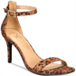Material Girl Blaire 5 Animal Print Ankle Strap Scarpin Feminino Marrom Tamanho 9,5 M