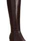 Calvin Klein Freeda Botas de Couro Femininas de Cano Alto Marrom Tamanho 5 M