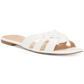 Sandálias femininas INC International Concepts Gargi Knot Front Slide, brancas, tamanho 9 M