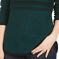 Suéter estampado com gola alta feminino Style &amp; Co, verde, tamanho XX-G