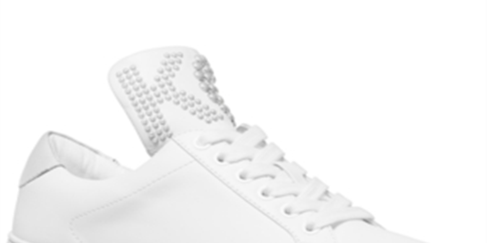 Michael Kors Mindy Cano Baixo Feminino com Cadarço Branco Tamanho 9