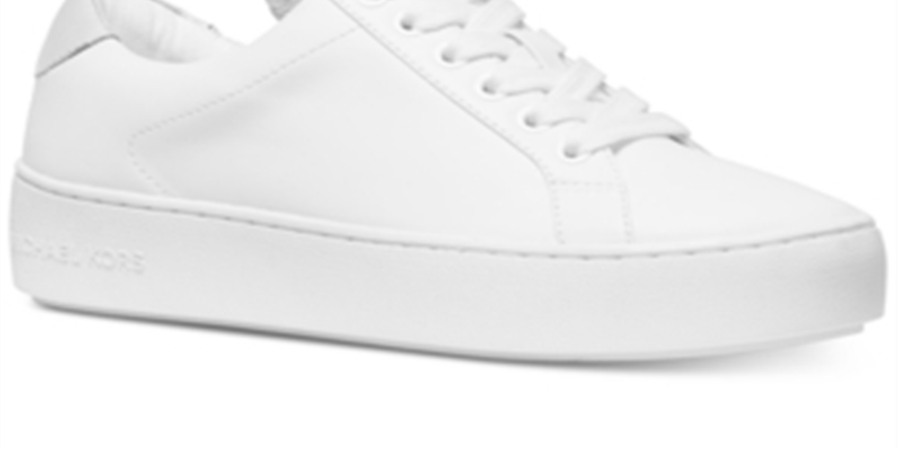 Michael Kors Mindy Cano Baixo Feminino com Cadarço Branco Tamanho 9