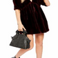 Vestido curto de veludo feminino Free People, vermelho, tamanho grande