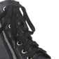 Botas de combate femininas American Rag Tatum Leather Studded, pretas, tamanho 5 M