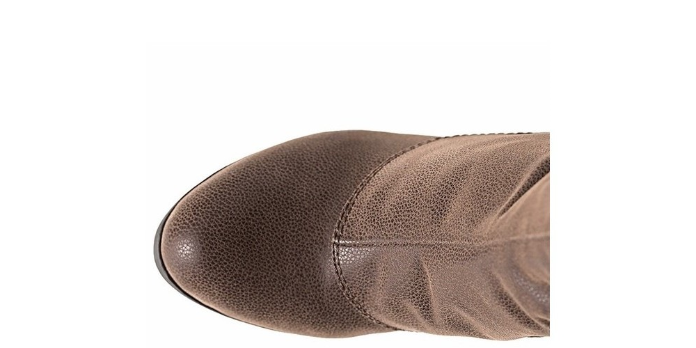 Botas de montaria femininas American Rag Emilee de couro sintético, cinza, tamanho 6 M