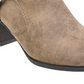 Botas femininas Indigo Sansun com fivela, marrom, tamanho 8,5 M