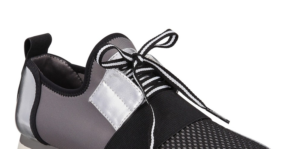 Material Girl Tênis Feminino Annya Cano Baixo com Cadarço Cinza Tamanho 7,5 M