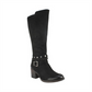 Bota feminina White Mountain Tall Knee High Preta Tamanho 6 M