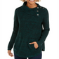 Suéter feminino com gola envelope Style &amp; Co, verde, tamanho pequeno G