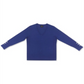JM Collection Suéter Feminino com Decote em V e Canelado Azul Tamanho P