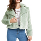 Casaco Guess Feminino Minted Faux Fur Verde Tamanho -M