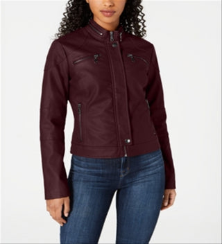 Jaqueta de couro sintético Maralyn &amp; Me Junior's Marrom Tamanho P