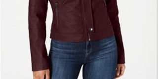 Jaqueta de couro sintético Maralyn &amp; Me Junior's Marrom Tamanho P