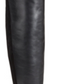Botas femininas Material Girl Webby Mixed Media acima do joelho, pretas, tamanho 5 M