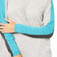 Blusa feminina de manga comprida com blocos de cores Charter Club, tamanho X-S