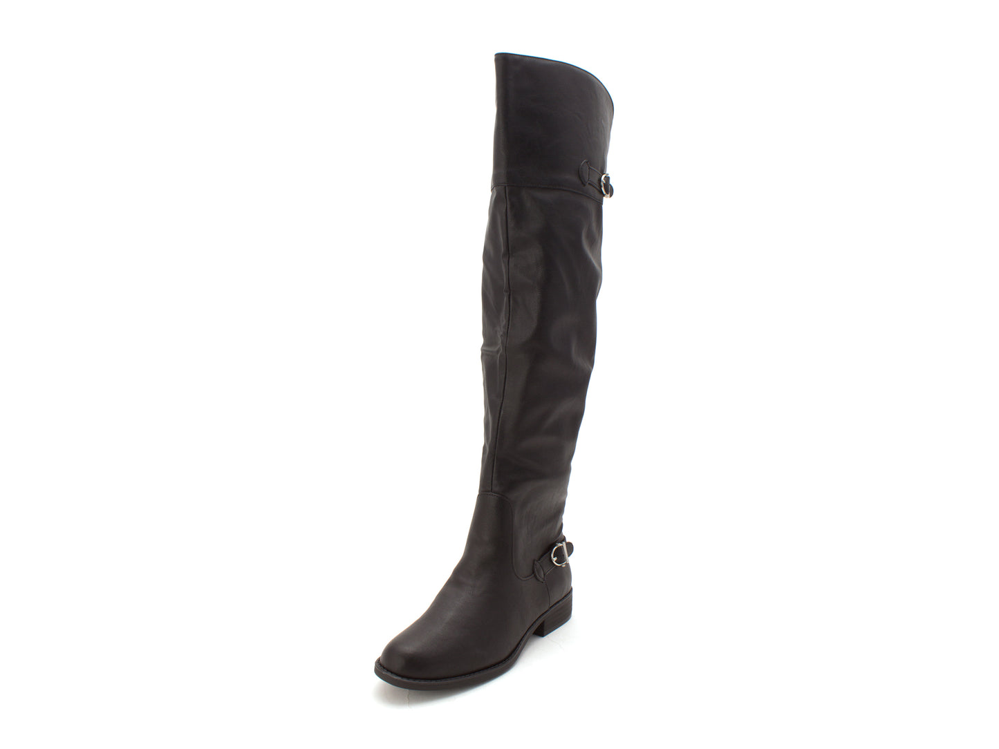 Botas de montaria femininas American Rag Adarra Wide Calf, pretas, tamanho 6