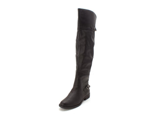 Botas de montaria femininas American Rag Adarra Wide Calf, pretas, tamanho 6