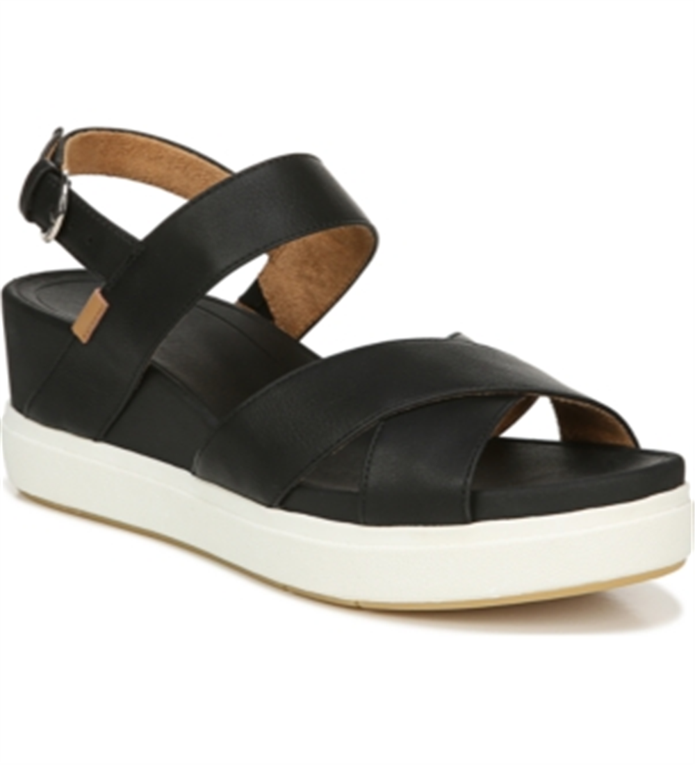 Sandálias e chinelos Dr. Scholl's Scenario femininos, pretos, tamanho 6